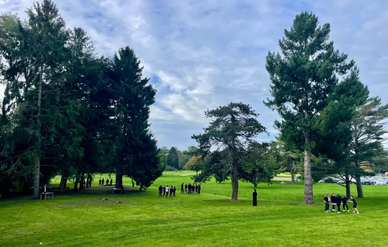 Espaces verts du campus Bourg-Chevreau Sainte-Anne à Segré