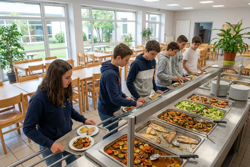 La restauration, des repas frais et de saison